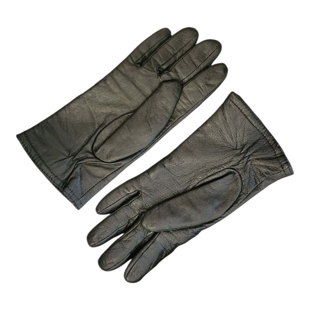 🔥6 FOR $25!🔥Nordstrom! Black 100 % Leather Womens Gloves Size Small